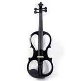 Glarry GV502 4/4 Acoustic Silent Electric Violin with Headphone - Black